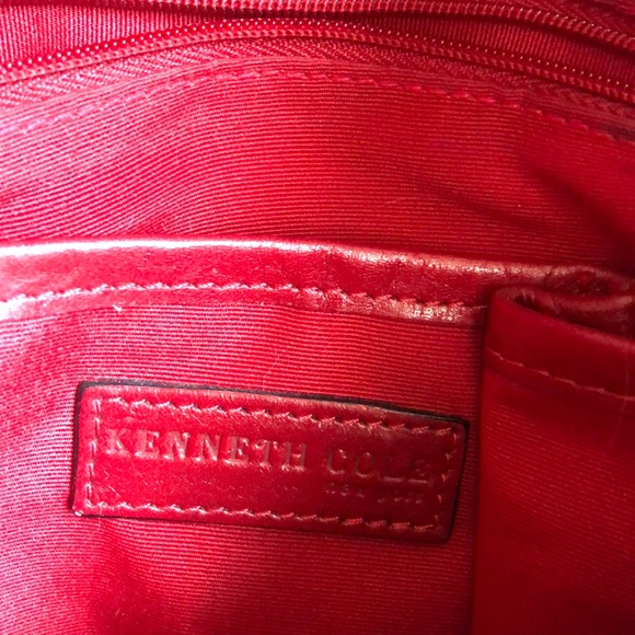 Cole Bags Red Leather Cole New York Leather Bag